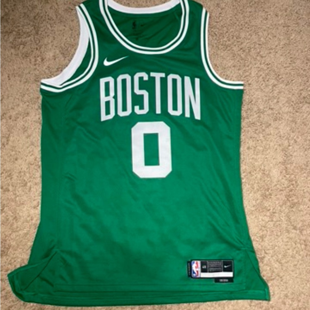 Jayson Tatum #0 Swingman Jersey Boston Celtics Nike Men's L Size 48 Green